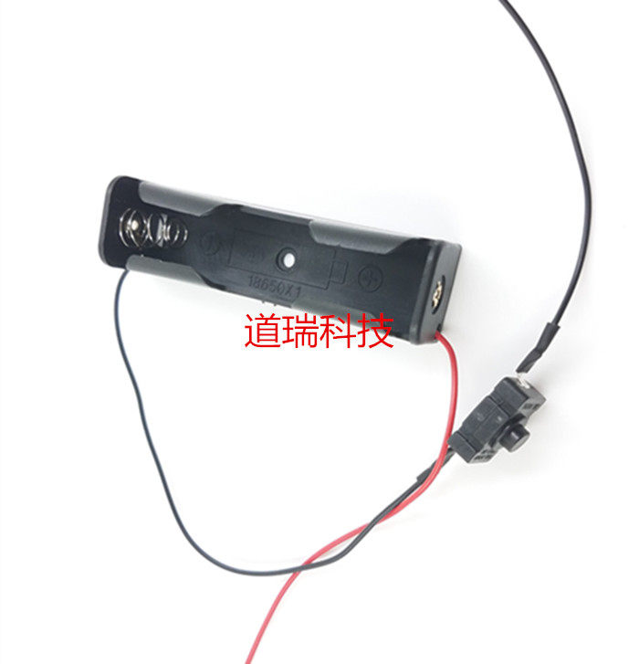 With switch 18650 battery case 1 section 3 7v Lithium battery case battery case diy kit single section 18650