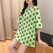 Ít daisy in ngắn tay mùa hè 2020 in mới bf của phụ nữ lười biếng lỏng lỏng nửa tay áo D-shirt đầu T-shirt của phụ nữ