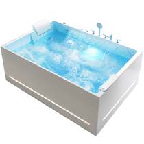 Guogan double anti-slip seat home adult hotel villa deep soaking smart massage heated 1 8m bathtub