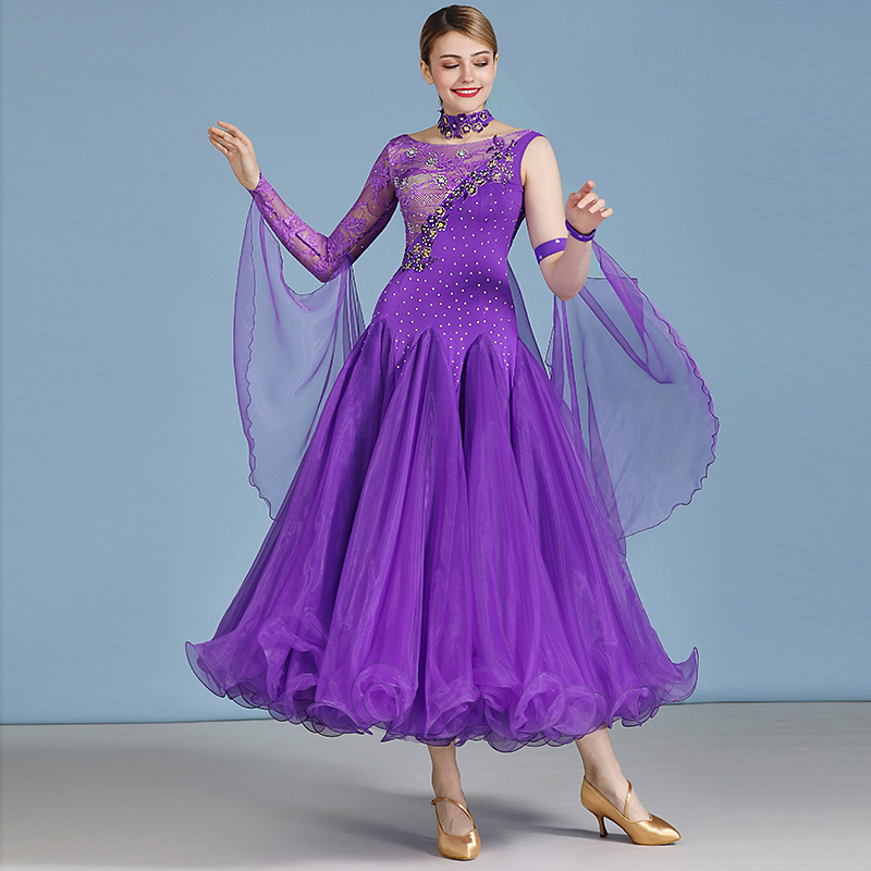 Fawn Plume Adult New Morden Dance Plays Out of Morden Dance Skirt National's Dance Dress Competition Dress HB194-Taobao