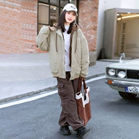 Стеганый комплект, кофейные штаны