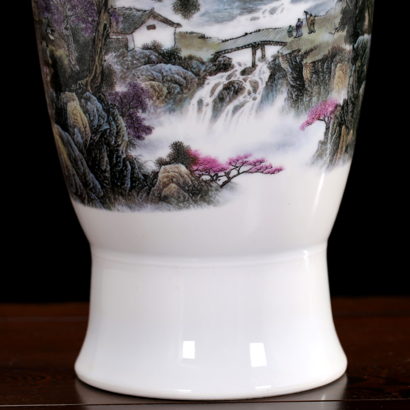 Jingdezhen ceramics I and contracted 70 cm high landing big vase furnishing articles home office sitting room adornment