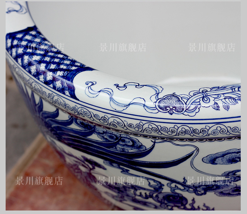 Jingdezhen porcelain ceramic turtle hand - made in extremely good fortune a goldfish bowl lotus cylinder sitting room courtyard floor furnishing articles