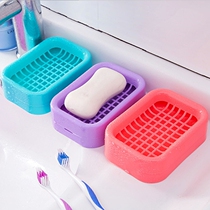 Creative Drain Soap Box Toilet Bathroom Travel Au Style Square Double Layer Minimalist Plastic Fashion Soap Box