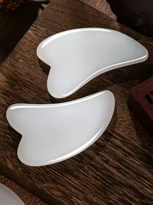 Natural Nanyang White Jade scraping board facial beauty shave women pull tight pull tendon massage piece Universal