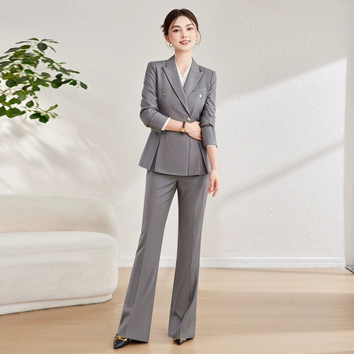 Классический костюм, комплект, демисезонная куртка для работы, изысканный стиль