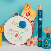 European children knock piano guitar sand hammer whistle Orf early education musical instrument Sand hammer baby hand drum musical instrument toy