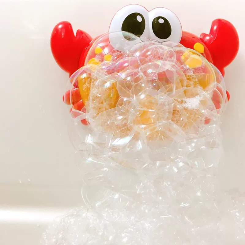 Baby creative bubble bath partner happy bubble crab music starting machine bathroom bathing water toys