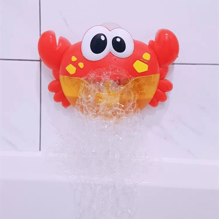Baby creative bubble bath partner happy bubble crab music starting machine bathroom bathing water toys