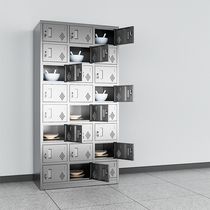 24门201不锈钢更衣柜工厂带锁存包宿舍浴室换衣柜鞋柜碗柜多门柜