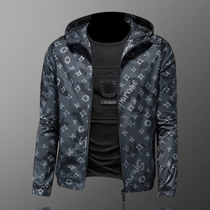 Tide brand camouflage coat mens 2021 new spring and autumn Korean version of the trend Ruffian handsome gown gown European station hooded casual jacket