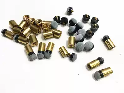 (Bronze first corner Gong silk leather head) billiards supplies pool club accessories nine-ball Rod screw leather head billiards