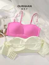 Strapless tube top bra for women anti-slip push-up small breasts summer seamless invisible beautiful back-wrap bra does not slide down