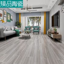 Wood grain tile floor tiles 200x1200mm Nordic modern Living room Bedroom room Anti-slip anti-solid wood floor tile