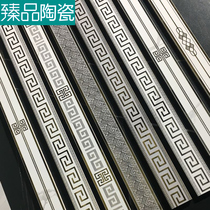 Foshan Factory Crystalized Stone Waist Line 60x800mm Tile Kitchen Toilet Water Knife Parquet Wall Frame Line