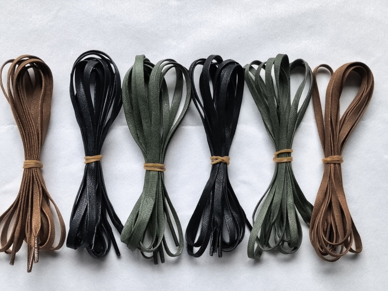 5mm Flat Waxed Shoelaces Black Formal Shoes Army Green Martin Boots Spare Laces Flat Waxed Cord Brown