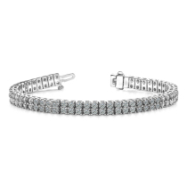 18K gold group inlaid with 2 rows of diamonds bracelet luxury full drill bracelet Extravagant Full Drill Bracelet Girl wedding jewels