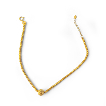 100 Hero 18k gold forwarding beads bracelet glossy small beads small crowdsourced design bracelet straight interplay second kill no beat