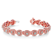 18K Kinkra Diamond Bracelet Women Fashion Extravaganza Full Drill Square Diamond Bracelet Real Drill Hand-decorated Color Gold Custom