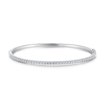 100 Hermy 18k Platinum minimalist fashion Half a full drill bracelet light extravagant and small crowddesigned personality Wrist Real Drill