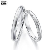 18K gold row inlaid couples diamond ring marriage diamond ring couples diamond ring diamond ring women custom Platinum