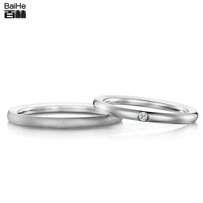 18K gold frosted lovers diamond ring courting wedding wedding diamond ring couples to ring diamond ring custom platinum