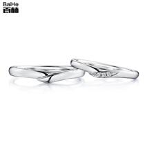 18K gold staggered couple diamond ring marriage proposal wedding diamond ring couple diamond ring pair ring diamond ring female custom Platinum