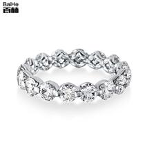 18K Golden Courting Wedding Diamond Ring Full Drill Steak Ring Full Drill Women Full Circle Drilling Ring Platinum Custom