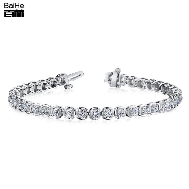 18K Platinum Diamond Bracelet Full Drill Female Carra Diamond Handmade Bracelet Full Drill Female Platinum Customized