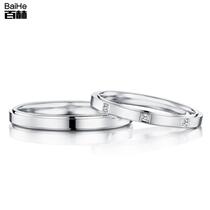 18K gold marriage proposal wedding diamond ring couple ring diamond ring female can be customized platinum rose gold ring