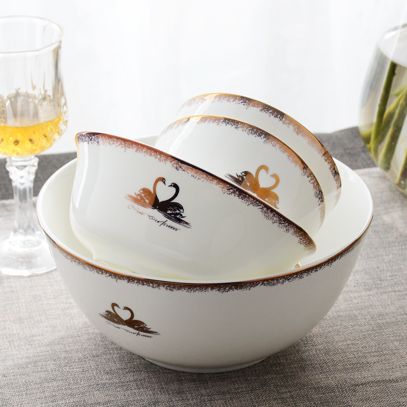 Ipads China tableware dishes free combination collocation of DIY ceramic bowl home up phnom penh swan bowl bowl food dish