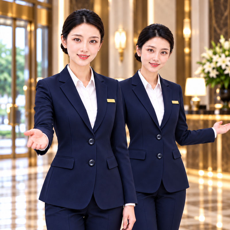 Navy Blue Suit Set for Women 2026 New Style High-End Petite Professional Formal Workwear Suit Jacket