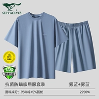 Хлопковые антибактериальные шорты, комплект, короткий рукав