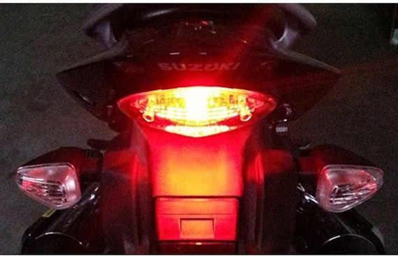 Xe máy Gwangyang Jinli Bend người yêu sửa đổi đèn LED đặc biệt sáng tín hiệu nhấp nháy phanh đèn đuôi - Đèn xe máy đèn led xe máy giá rẻ