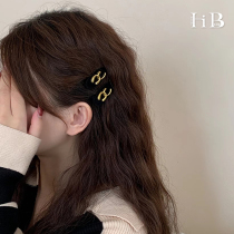 Side bangs forehead velvet broken hairpin female autumn and winter simple temperament high-end retro French headwear bb clip