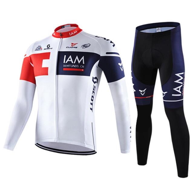 2016 IAM summer white cycling clothing long-sleeved suit thin section breathable outdoor cycling clothing cycling long shirt pants