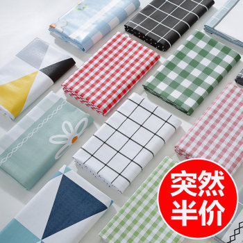 Table cloth waterproof, oil-proof, anti-scalding, no-wash pvc plastic dining table cloth tea table cloth girl heart plaid ins desk pad Table cloth waterproof, oil-proof, anti-scalding, no-wash pvc plastic dining table cloth tea table cloth girl heart plaid ins desk pad