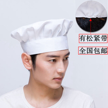 Chef hat Male mushroom hat Cloth hat School canteen Hotel restaurant restaurant Food factory Kitchen chef work hat