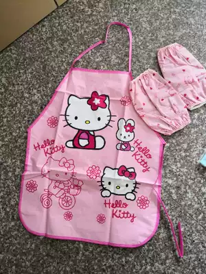 New children's cartoon apron painting suit with sleeve baby eating waterproof coat