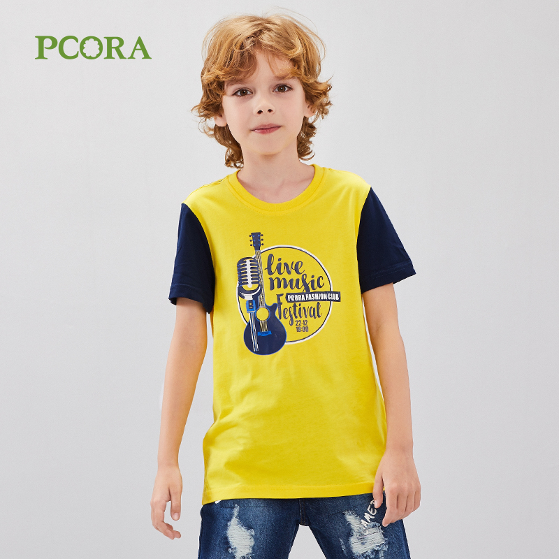 Bakola 2020 mới chàng trai mùa hè váy trẻ em t-shirt cotton trẻ em Hàn Quốc phiên bản của triều đứa trẻ lớn.