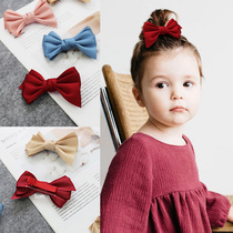 Japan-South Korea Wind Children Great Butterfly Knot Hair Clip Girl Top Clip Little Girl Head Decorated Side Clip Princess Baby Hair Accessories