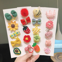 Childrens head rope cute mini small Hairband baby tie tweeted leather band less hair amount winter New year hair accessories baby