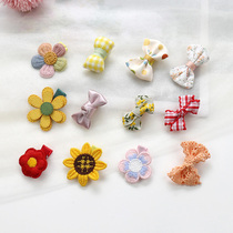 Children hairclip girl hair ornaments cute bow flower bows baby headdress Korean version 2021 autumn Princess