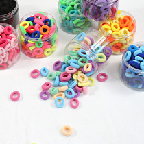 Childrens head rope cute girl head accessories Candy Color Baby Hair Circles no Hurt Hair Baby Little Leather Gluten Seamless Towel Wreaths