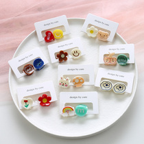 Childrens hair accessories Korean cartoon small grab clip baby hairclip girl broken hairclip bangs hair card does not hurt hair