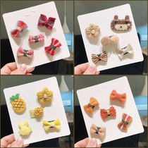 Baby hair clip cute bow baby hairclip small hair accessories mini girl winter tiara hair clip