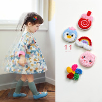 Cute childrens head adorned with cute stuffed animal Liu Haiphu Baby hair stickup mini magic sticker girl hair accessories Han