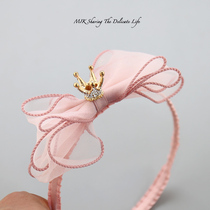 Childrens hair band Hair accessories Girl headdress Princess crown bow Hair band Hair hair hair hair hair girl birthday dress accessories