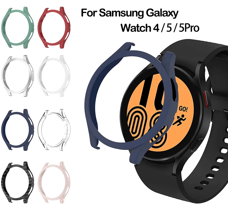 Suitable for Samsung Galaxy Watch7/6/5/4 Watch Case Watch5Pro Cut Out Half-Pack Pc Protective Case