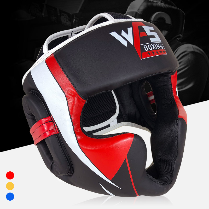 Sanda boxing helmet thick breathable head guard adult head covering taekwondo children's Muay Thai training fighting protective gear